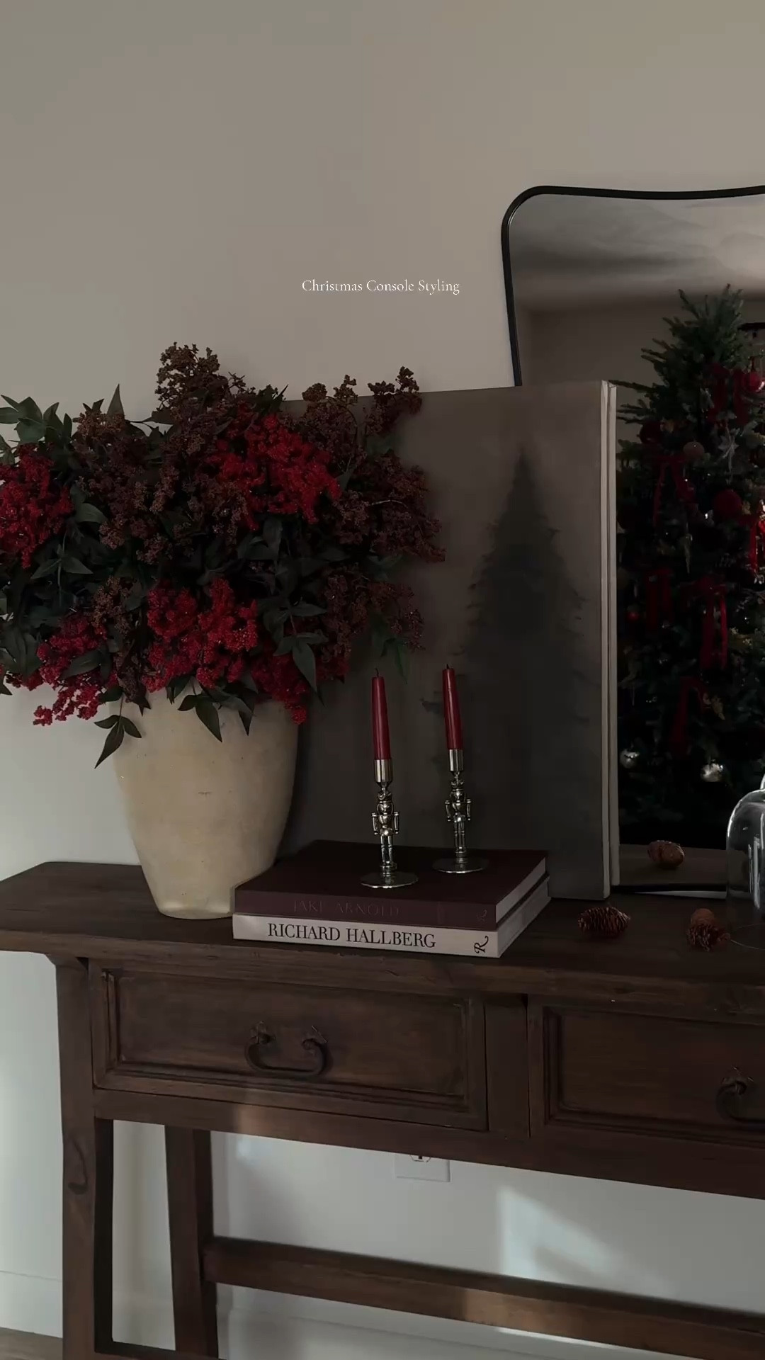 Christmas 2025 Console table styling/decorating 

#LTKHoliday #LTKHome #LTKSeasonal