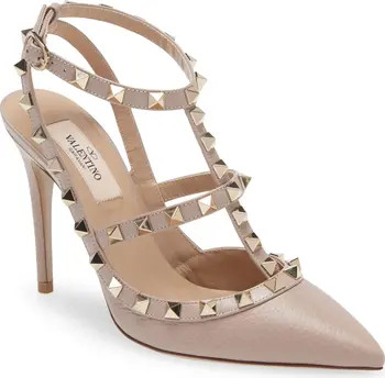Rockstud Ankle Strap Pump (Women) | Nordstrom