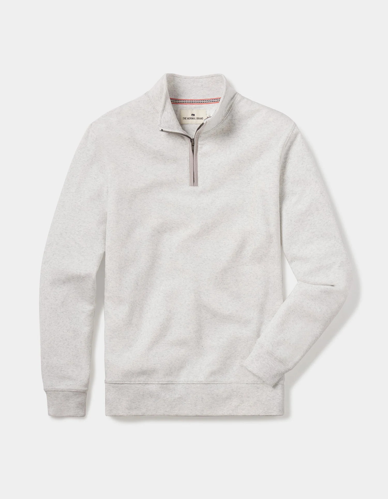 Puremeso Weekend Quarter Zip in Stone | The Normal Brand