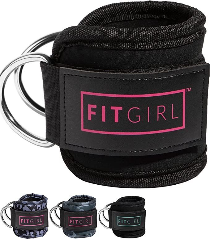 FITGIRL Ankle Strap for Cable Machines and Resistance Bands, Work Out Cuff Attachment for Home & ... | Amazon (US)