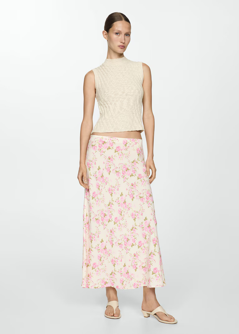 Gonna lunga floreale -  Donna | Mango Italia | Mango IT