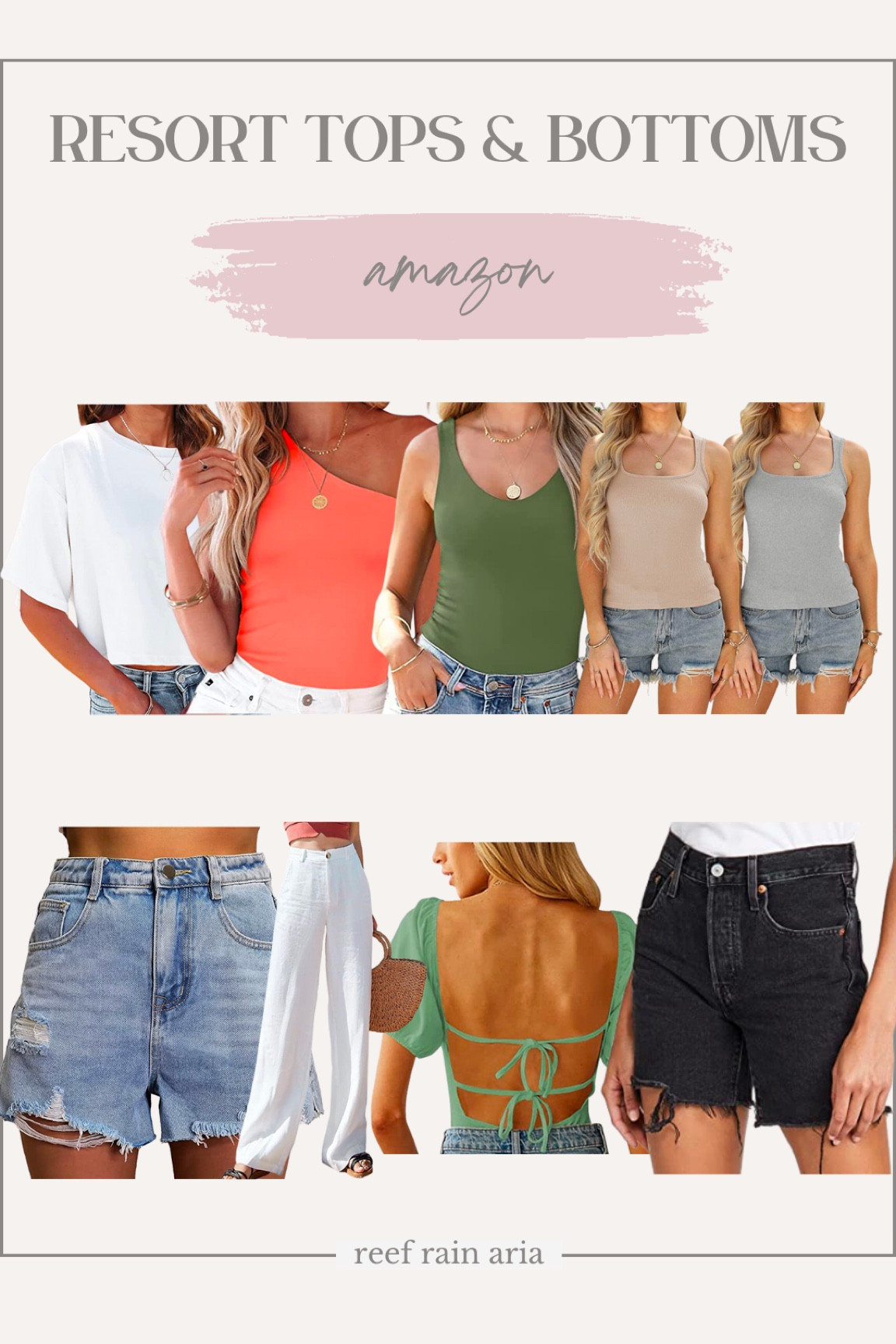 I love all of these resort wear tops and bottoms!!! I have been shopping and buying so many items to take on our next vacation! Thank you for shopping with me!! Have an amazing rest of day and send me a message if you ever need help shopping for something! @reefrainaria on IG and @reefrainaria.shop on TikTok

#LTKFind #LTKtravel #LTKunder50