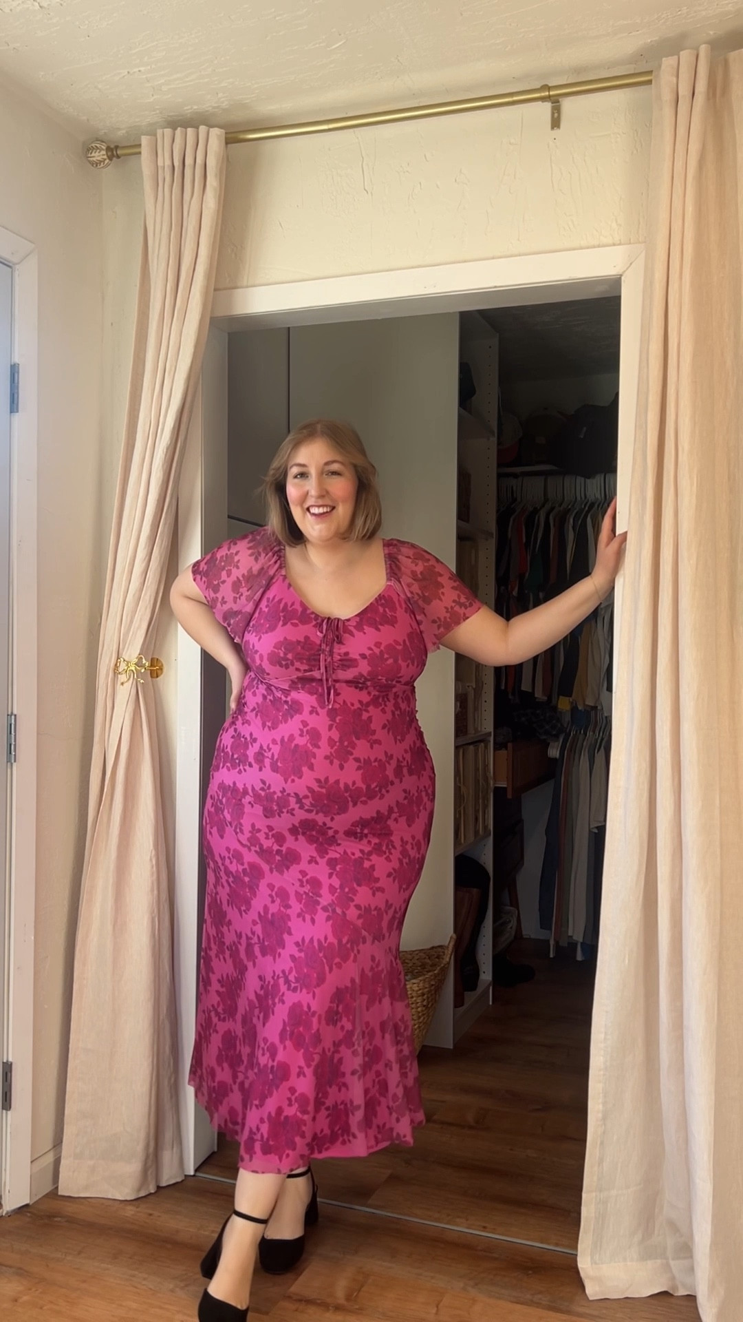 This Torrid dress is EVERYTHING💗 
I’m wearing size 1 here for a more fitted look, but I also fit the size 2 for a looser drapey look  

#LTKValentine #LTKPlusSize #LTKMidsize