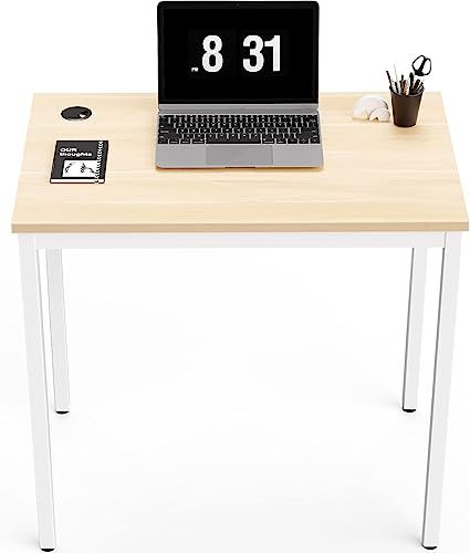 DESIGNA 31.5" Small White Desk, Home Office Work PC Computer Student Study Writing Table for Smal... | Amazon (US)