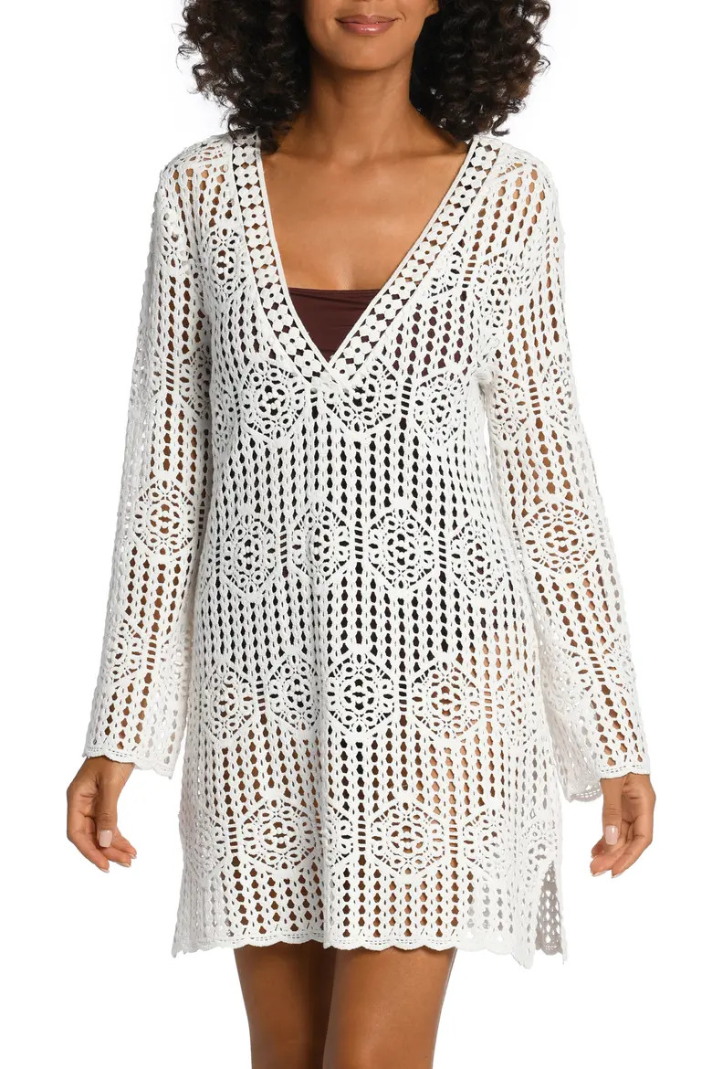 Waverly Long Sleeve Cotton Cover-Up Dress (Women) | Nordstrom | Nordstrom