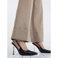 River Island Slingback Buckle Court - Black | Very (UK)