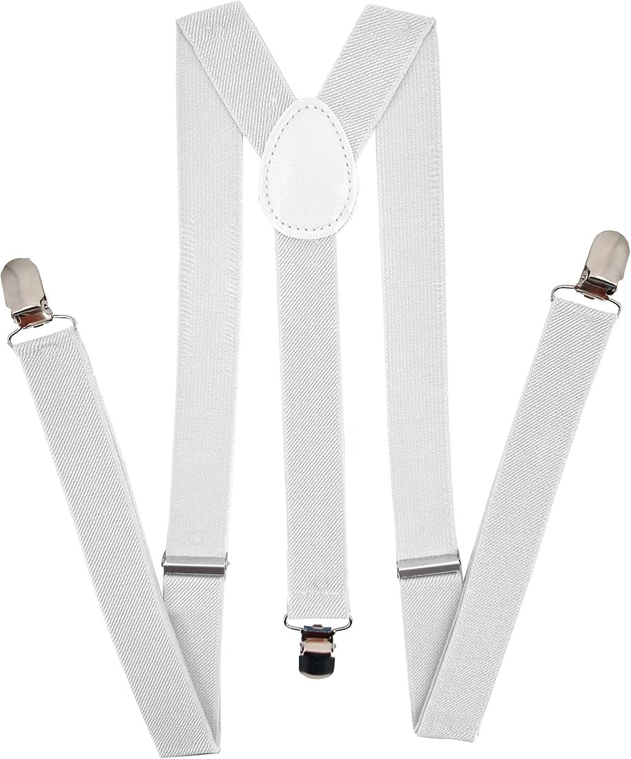 Navisima Adjustable Elastic Y Back Style Suspenders for Men and Women With Strong Metal Clips, W... | Amazon (US)