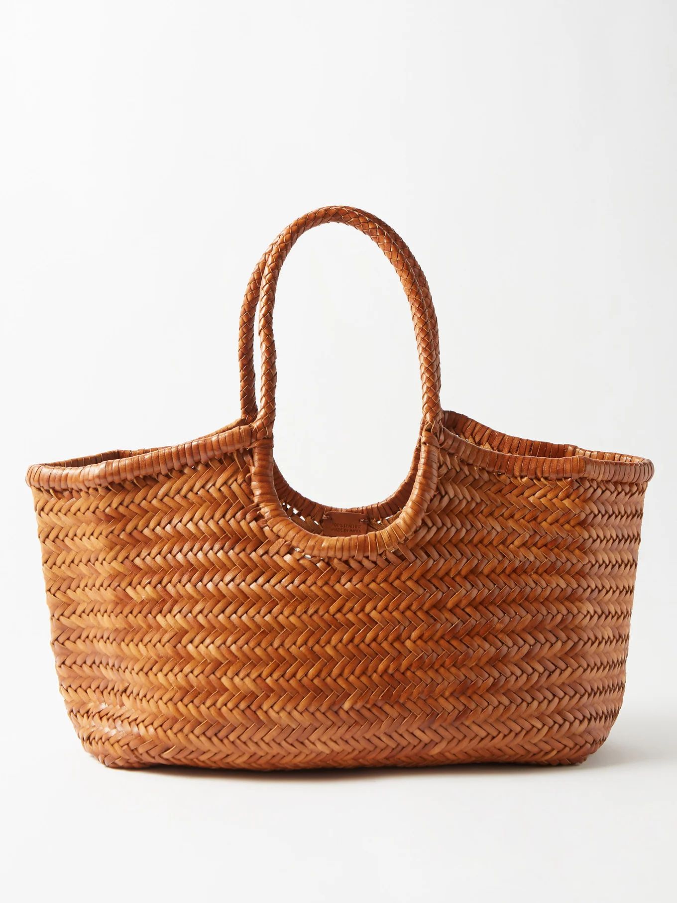 Nantucket woven-leather basket bag | Dragon Diffusion | Matches (UK)