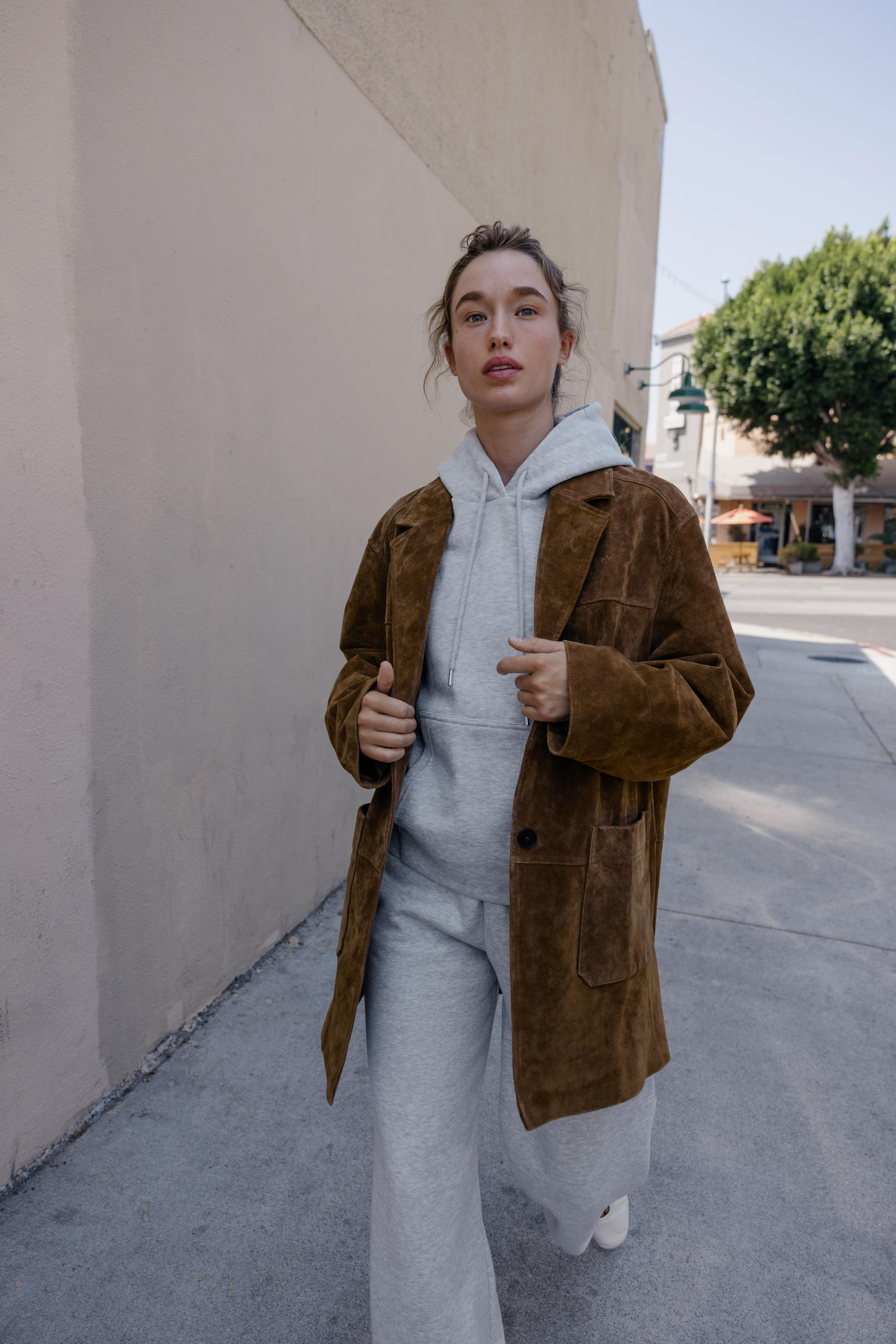 WIDE-LEG PLUSH TROUSERS | Zara UK