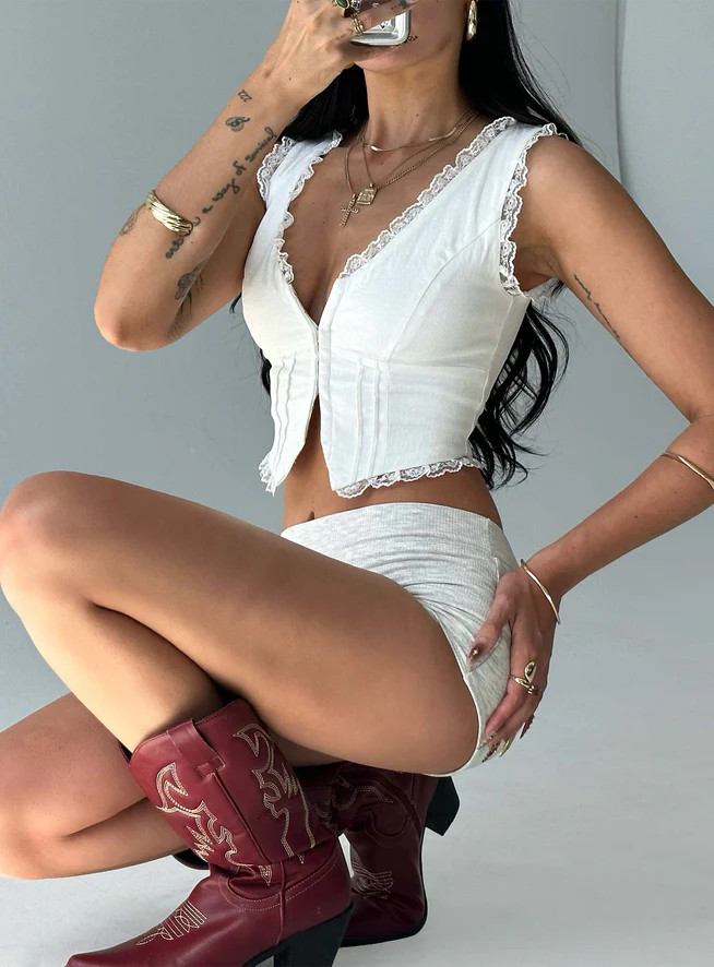 Silvanna Top White | Princess Polly US