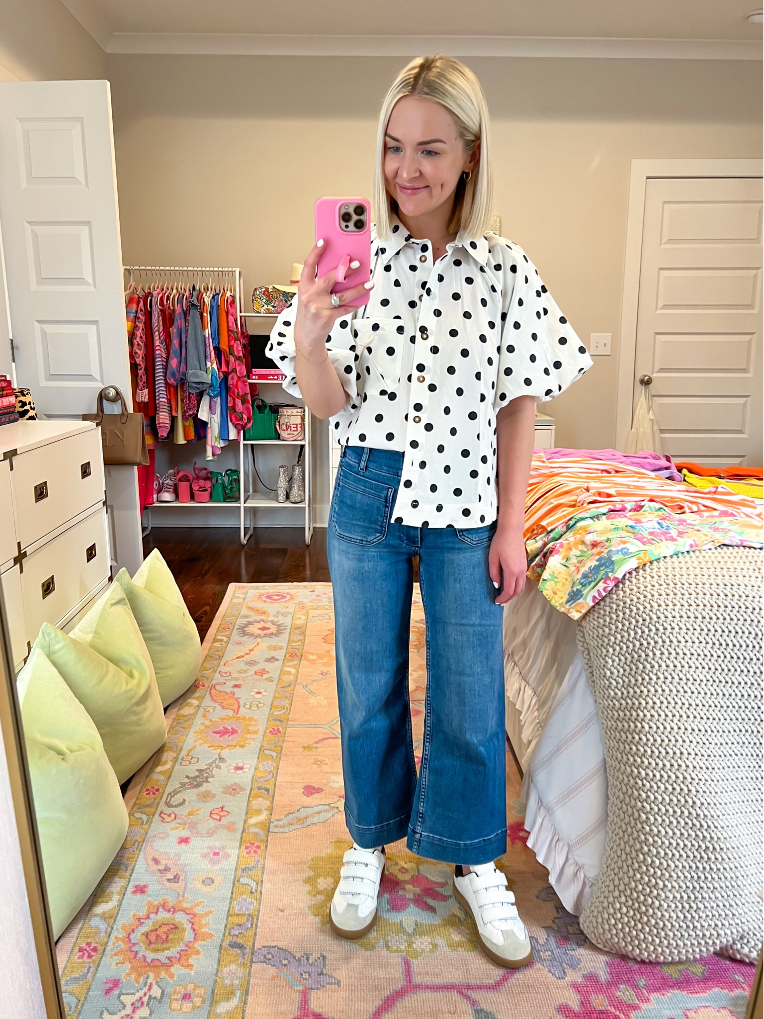 Colette denim cropped wide leg jeans
Size: 24 short (wish I got the regular length) 

#LTKSaleAlert #LTKSummerSales