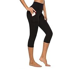 Stelle Women's Capri Yoga Pants with Pockets Essential High Waisted Legging for Workout | Amazon (US)