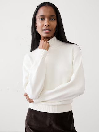 Cozy Turtleneck Pullover Sweater | Banana Republic Factory