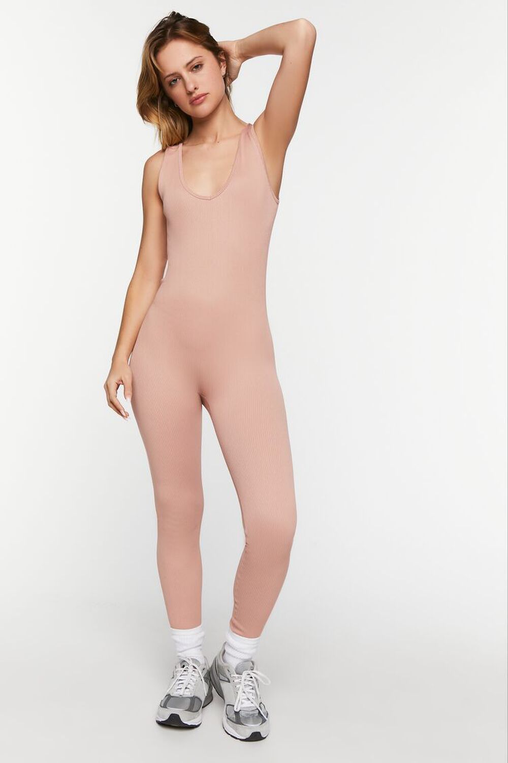 Seamless Plunging Sleeveless Jumpsuit | Forever 21 (US)