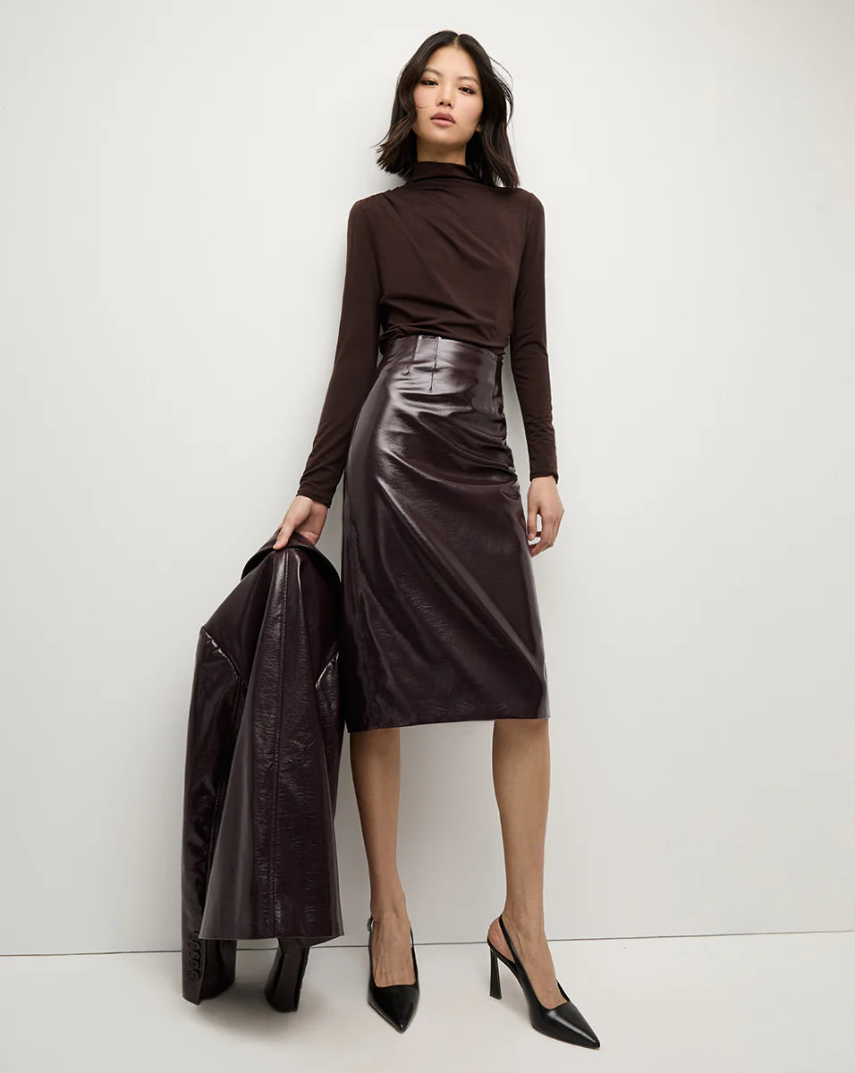 Holmes Skirt in Plum | Veronica Beard | Veronica Beard