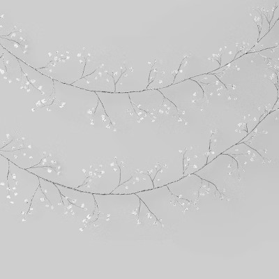 6' Acrylic Twig Christmas Decorative Wall Garland Silver - Wondershop™ | Target