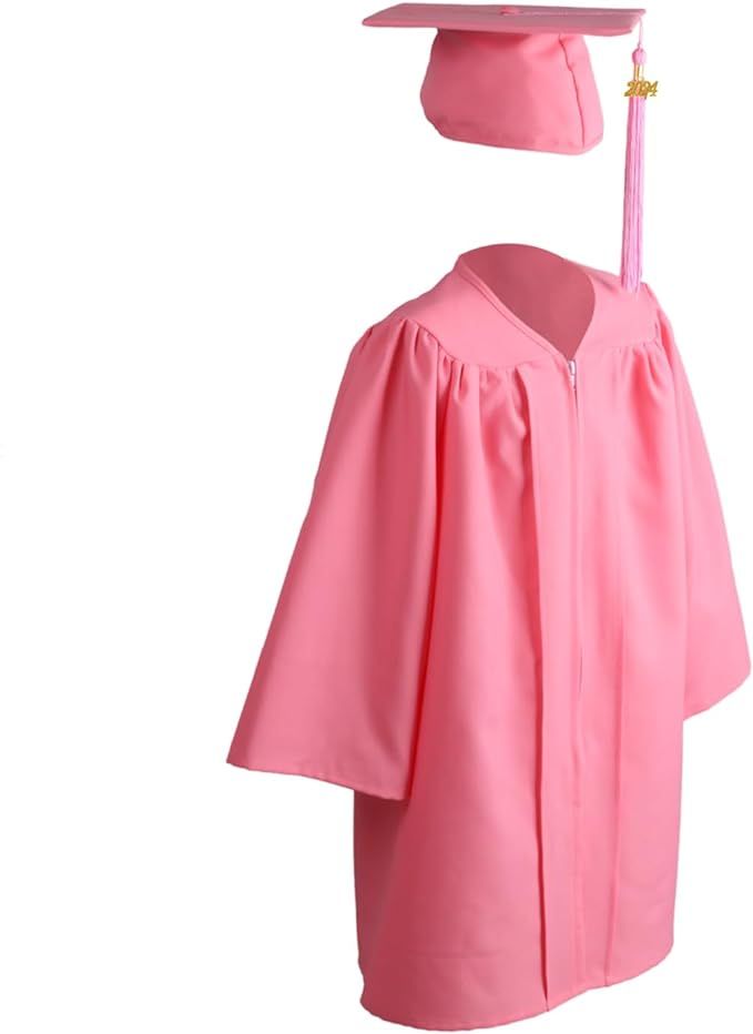 Unisex Matte Kindergarten Graduation Gown Cap Tassel Set 2024 | Amazon (US)