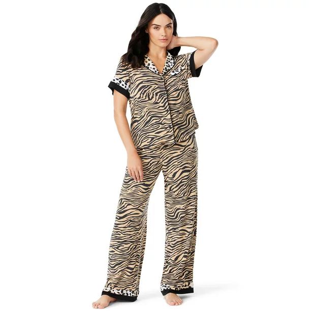 Sofia Intimates by Sofia Vergara Women's and Women's Plus Top and Pants Pajama Set, 2-Piece - Wal... | Walmart (US)
