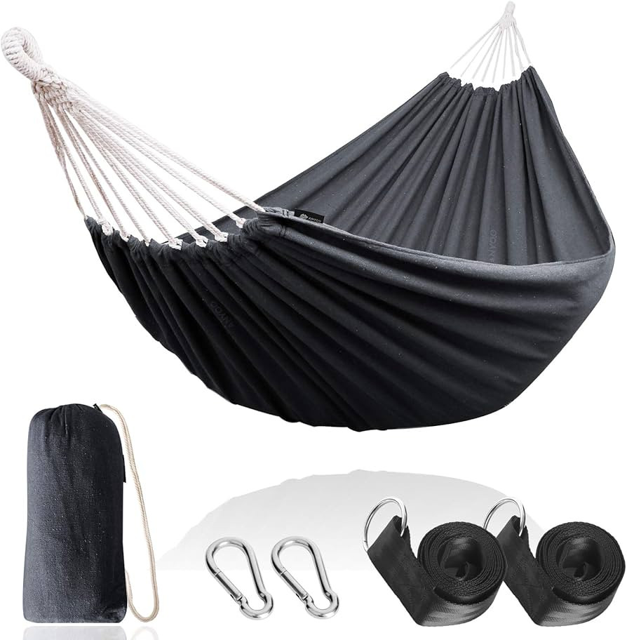 Anyoo Garden Cotton Hammock Comfortable Fabric Hammock with Tree Straps for Hanging Durable Hammo... | Amazon (US)