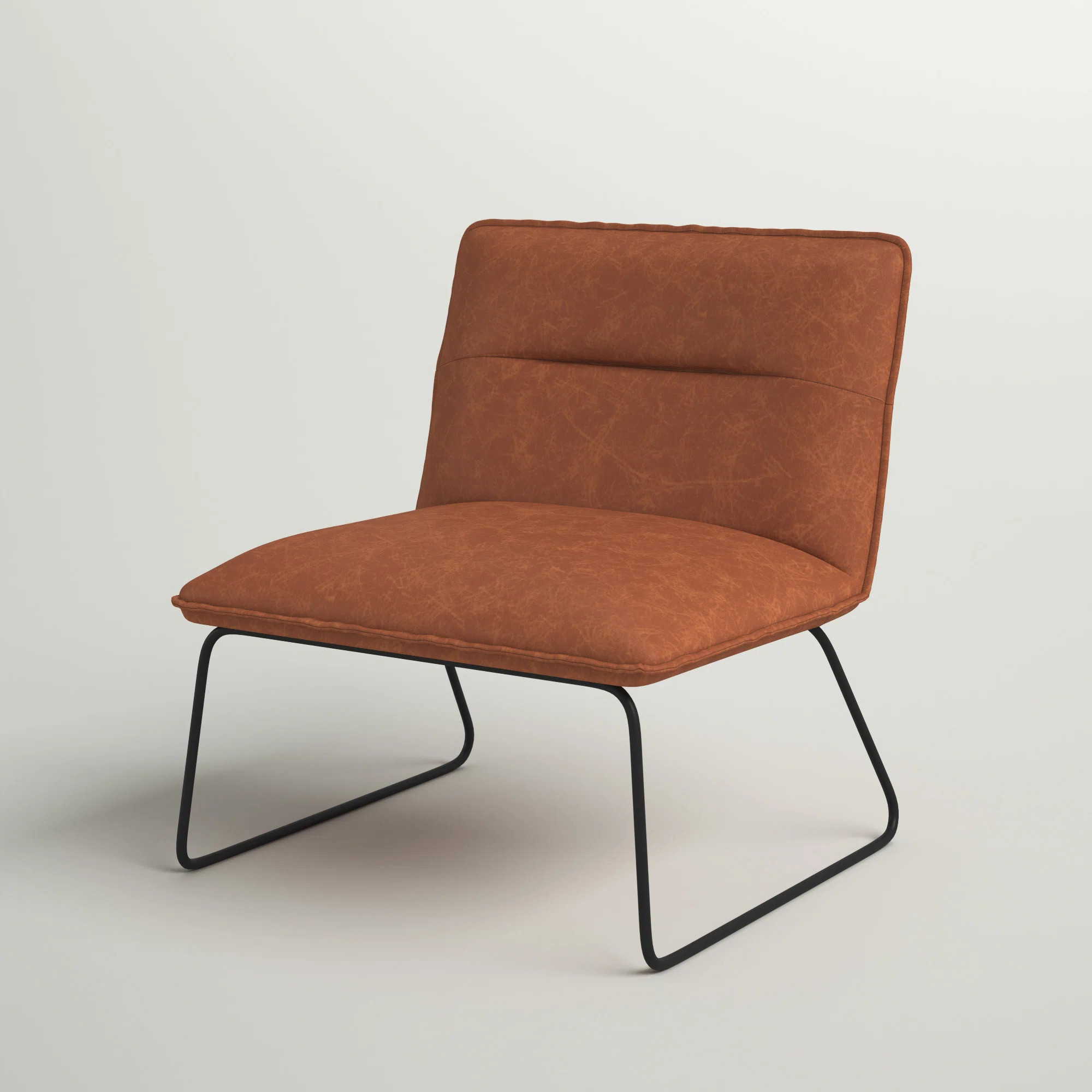 Eaton Faux Leather Accent Chair | Wayfair North America