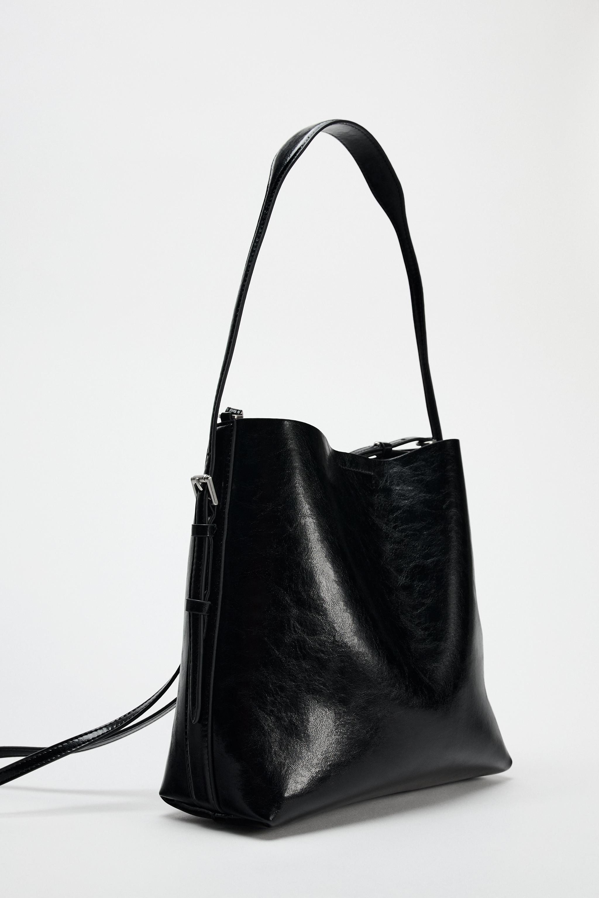 DOUBLE STRAP BUCKET BAG | Zara US