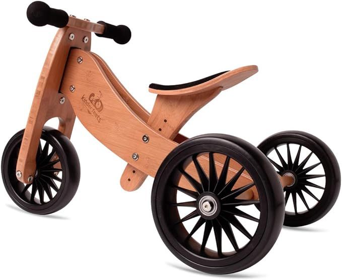 Kinderfeets TinyTot Plus 2-in-1 Wooden Balance Bike and Tricycle - Easily Convert From Bike to Tr... | Amazon (US)