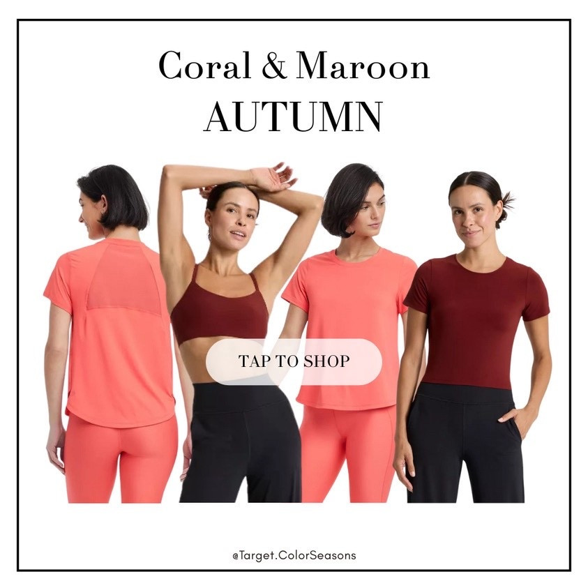 Coral & Maroon for AUTUMNS 🍂 this week at Target!🎯 

#LTKSeasonal #LTKActive #LTKStyleTip