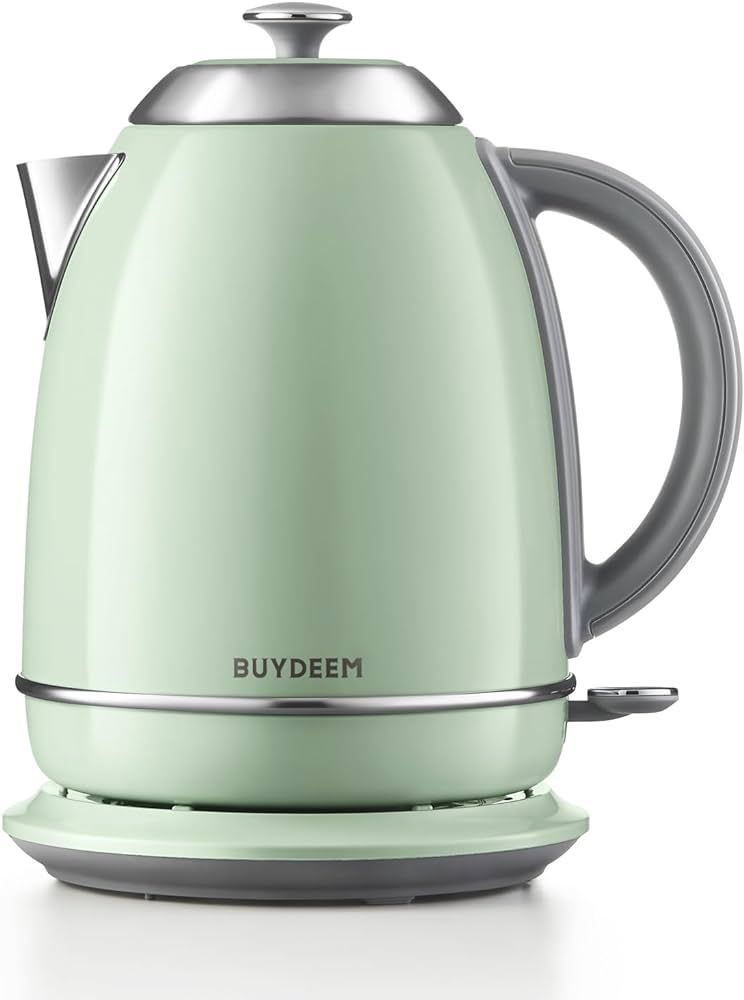 BUYDEEM K640N Stainless Steel Electric Tea Kettle with Auto Shut-Off and Boil Dry Protection, 1.7... | Amazon (US)
