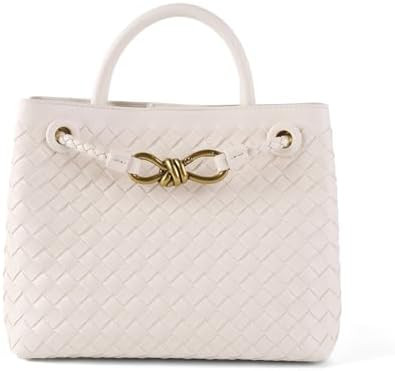 Woven Bag for Women Tote Top Leather Handbags Hobo Shoulder Crossbody Satchel Bags | Amazon (US)