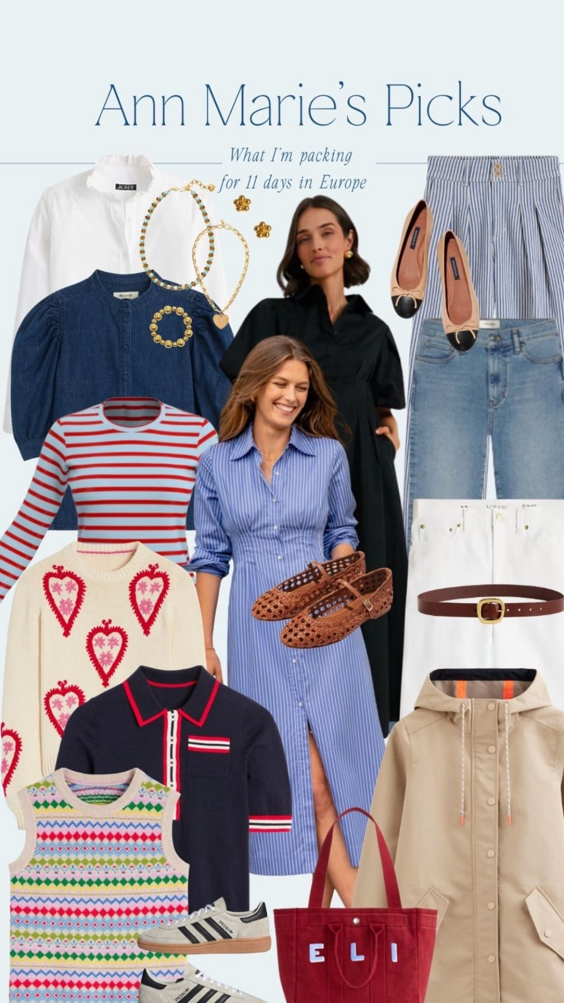 What I packed for a trip to Europe this September. ❤️