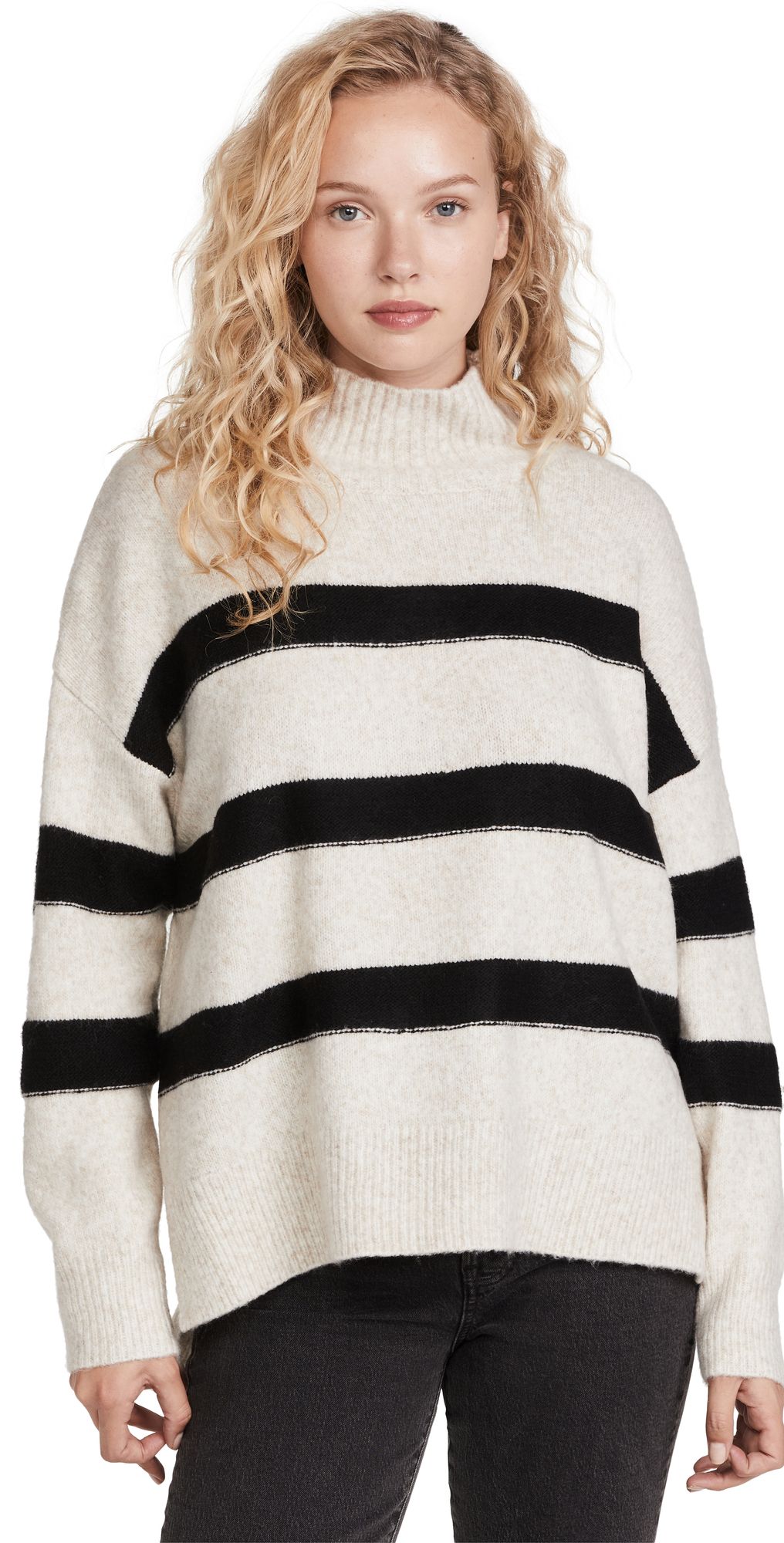 Rosie Striped Mock Neck Sweater | Shopbop