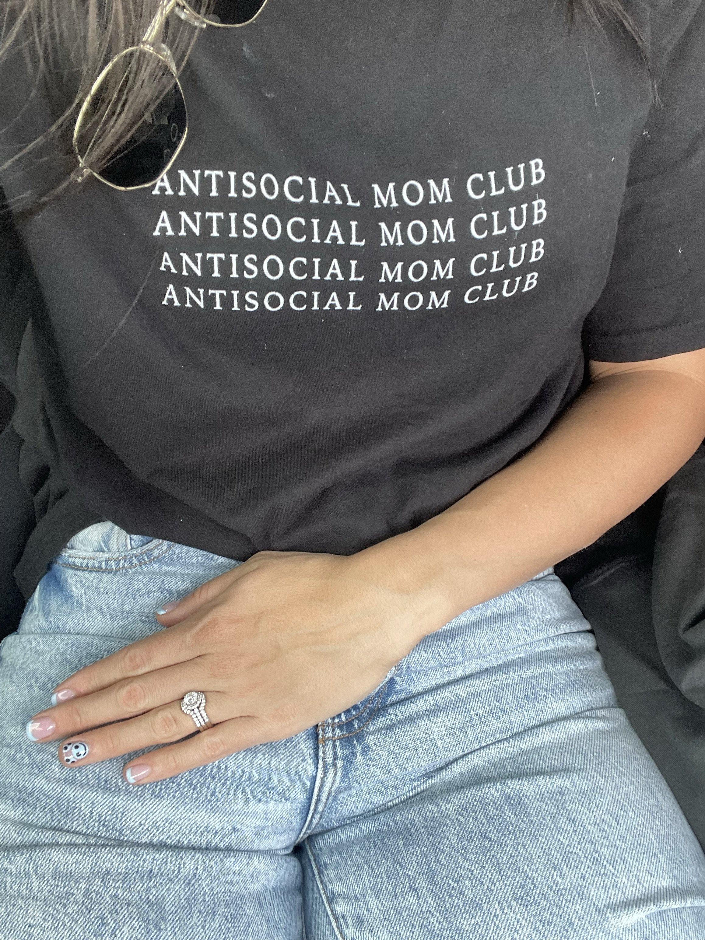 Black Antisocial Mom Club Shirt | Simple Heart Co