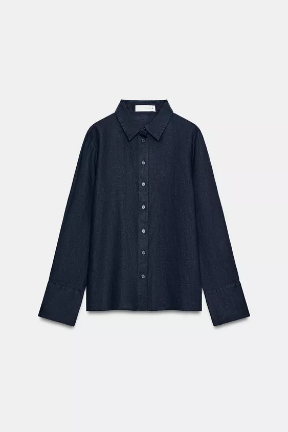 100% LINEN SHIRT ZW COLLECTION | Zara UK