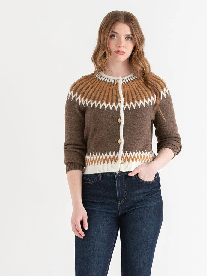 Button-Up FairIsle Cardigan | Rickis | Ricki's