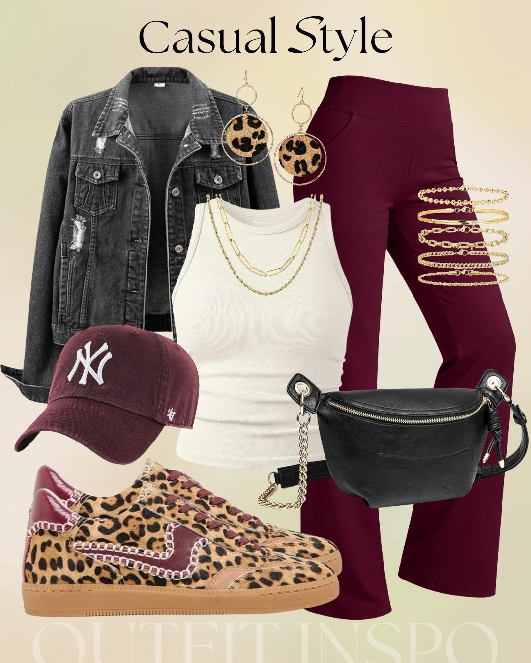 Loving this outfit! 🐆 Use code H6L4WUFS to save on the pants!

#LTKootd #LTKgrwm #LTKMidsize