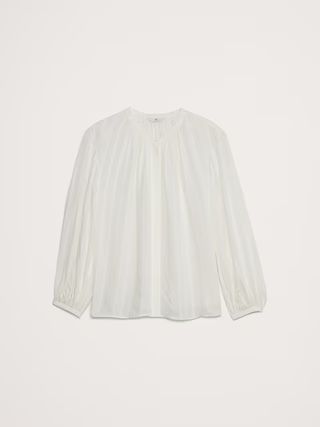 Rayon-Silk Blouse | Banana Republic (US)