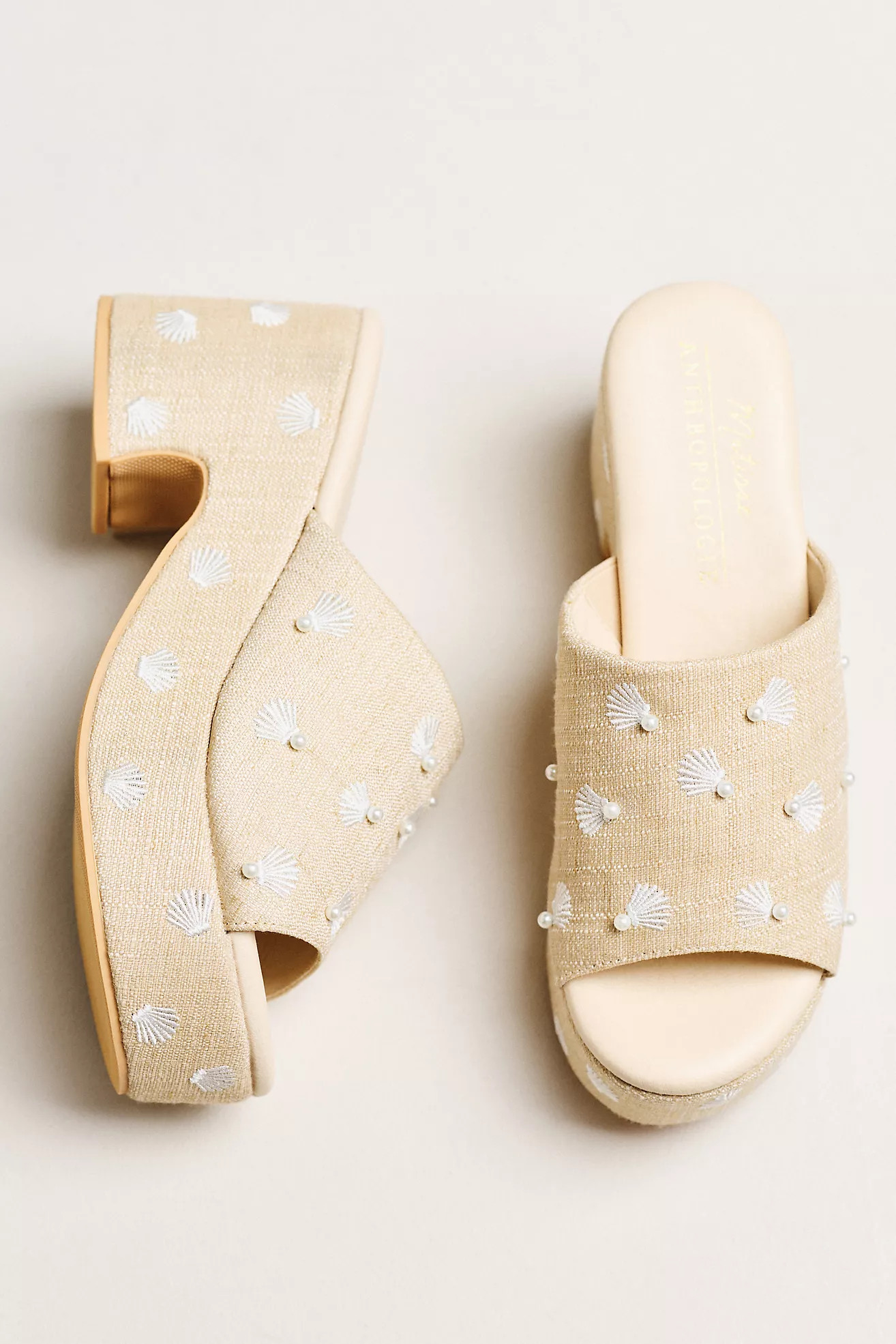 Matisse Exclusive Embroidered Platform Heeled Sandals | Anthropologie (US)