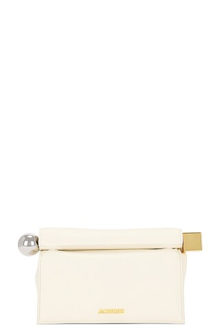 JACQUEMUS La Pochette Rond Care in Ivory | FWRD 