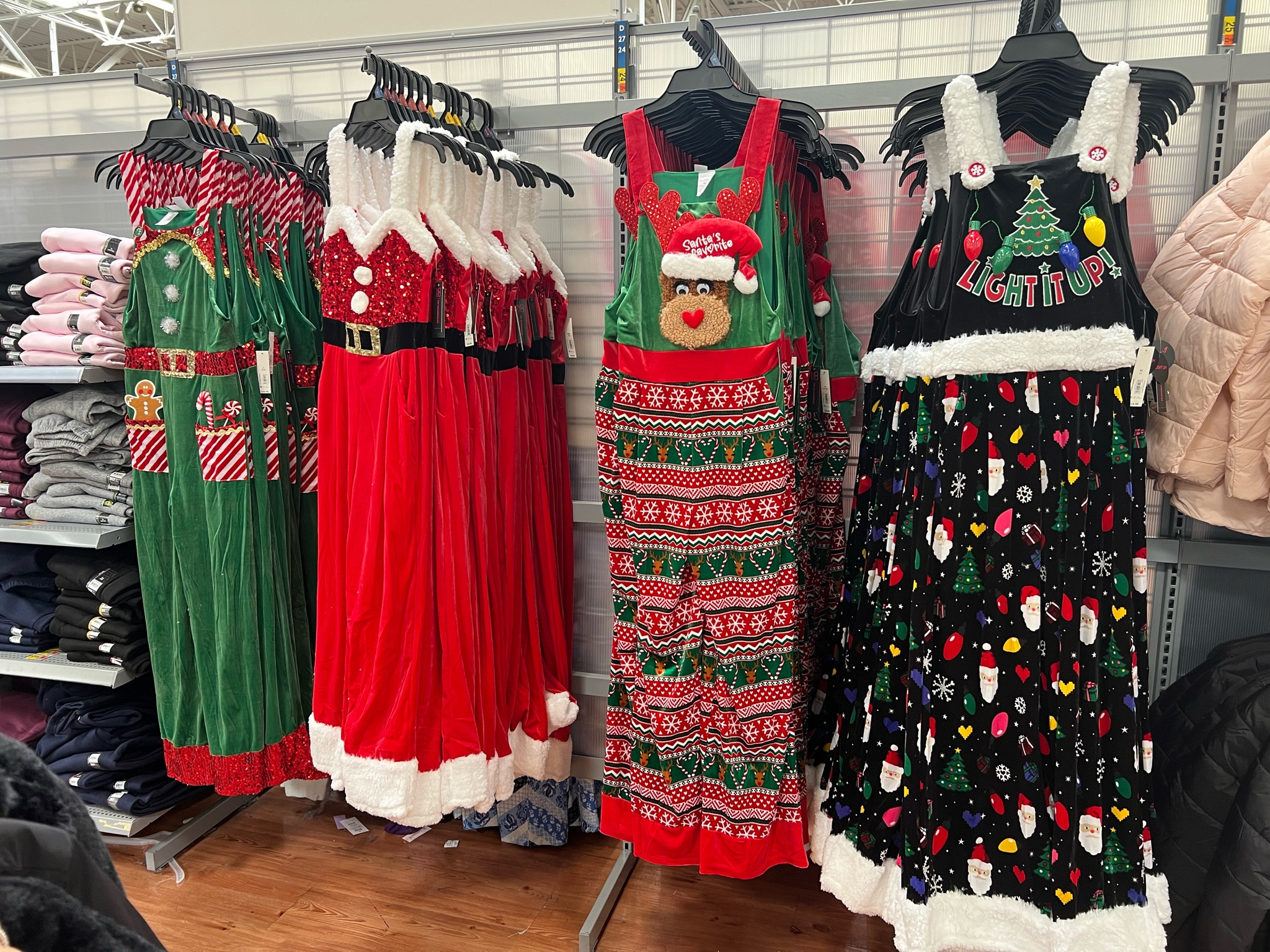 Walmart Christmas Clothes For Womens Christmas Dress For Women Fashion Women  Vintage Christmas Print