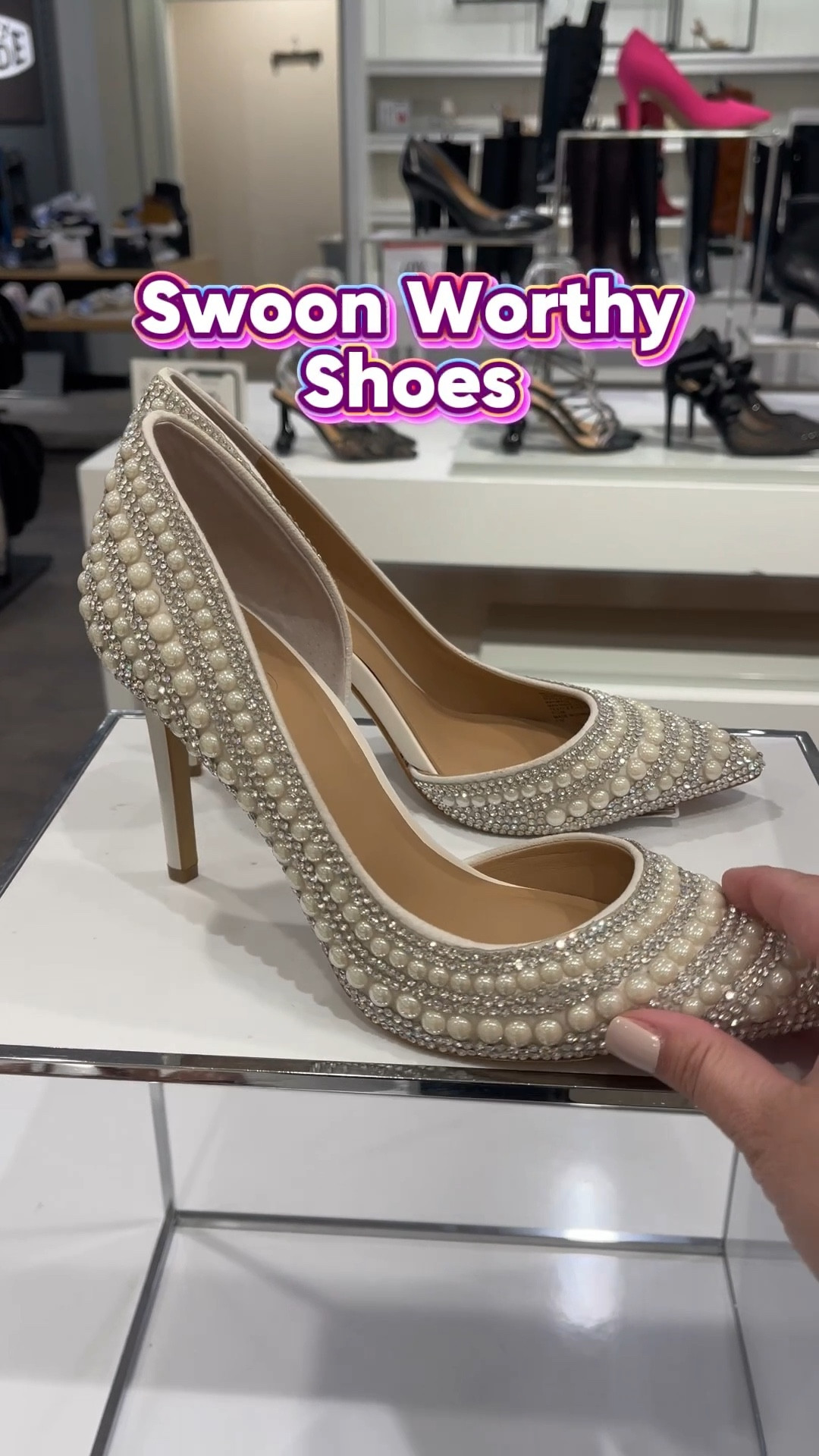 Shoes that are swoon worthy 😍 Perfect for date night or wedding season.  Gorgeous for your wedding day or  bridal shower.  Make a statement and pad with jeans, t-shirt, and blazer. 

#LTKootd #LTKWedding #LTKOver40