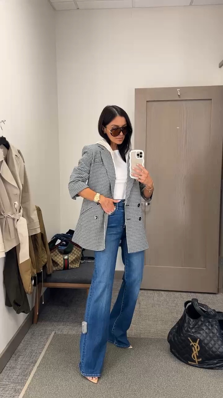 Nordstrom anniversary sale picks I’m buying 
Veronica beard blazer with a hoodie wearing a 0
Mother kick it jeans wearing a 24 - my favorite pair from the #NSALE
Nordstrom white tee wearing an xs

#LTKOver40 #LTKSaleAlert #LTKootd