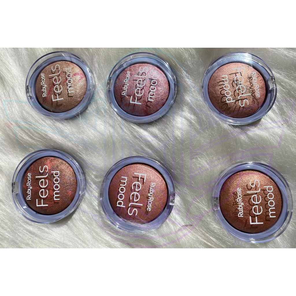 [Lançamento] Blush Ruby Rose Feels Mood HB6117 | Shopee (BR)