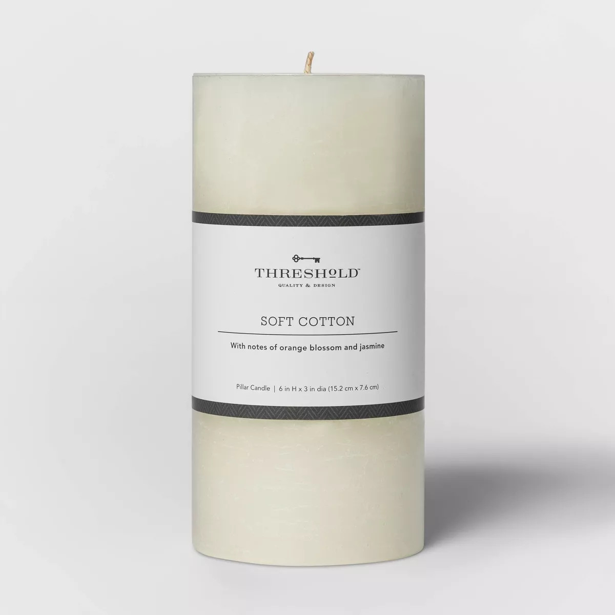 Pillar Candle Soft Cotton White - Threshold™ | Target