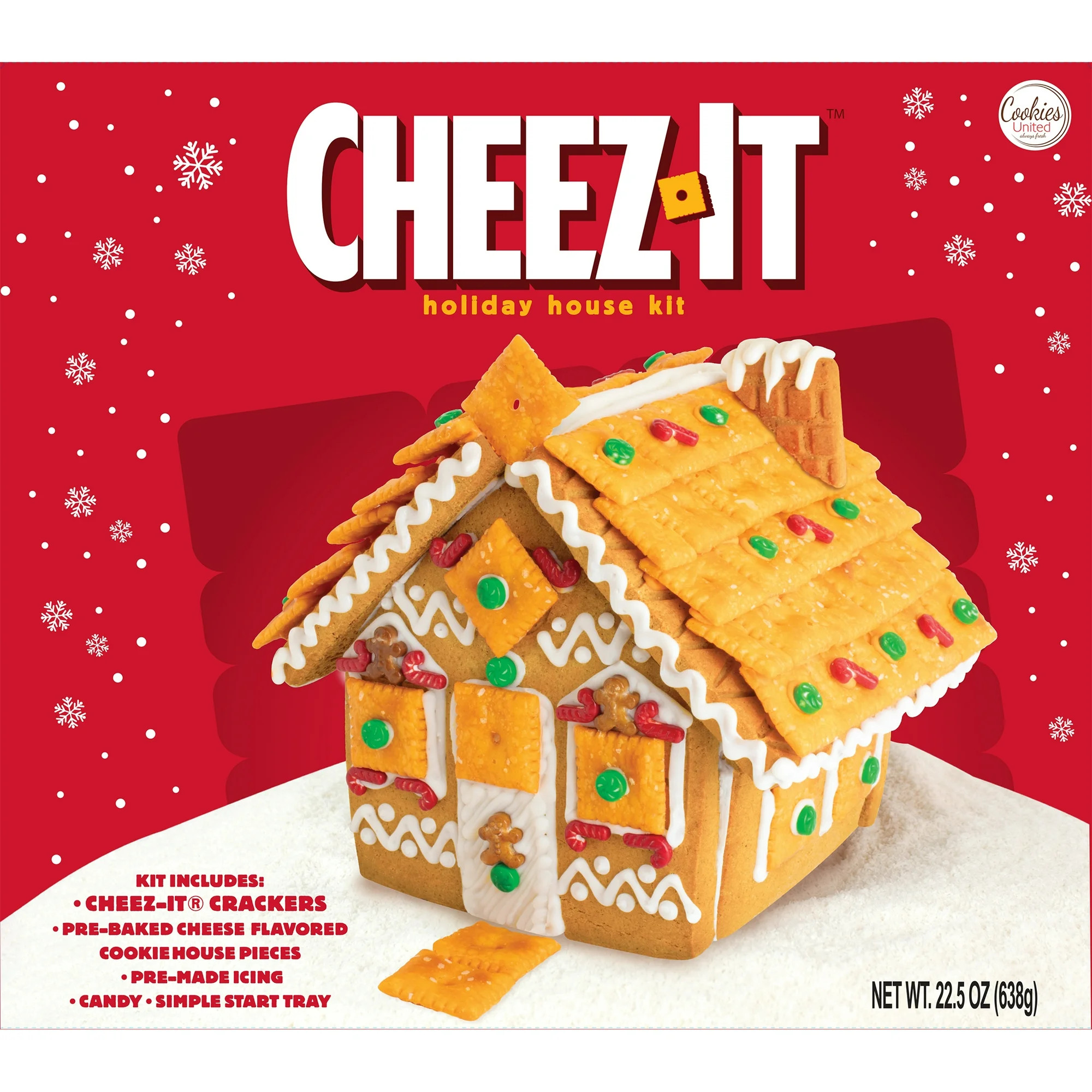 Cheez-It Build It Yourself Holiday House Kit, 22.5 oz, No Allergens Contained, Ready-to-Use - Wal... | Walmart (US)