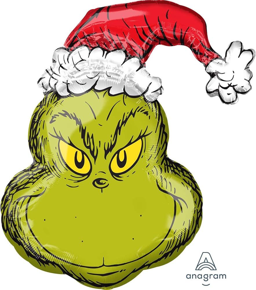 How The Grinch Stole Christmas Super Shape Foil Balloon | Amazon (US)