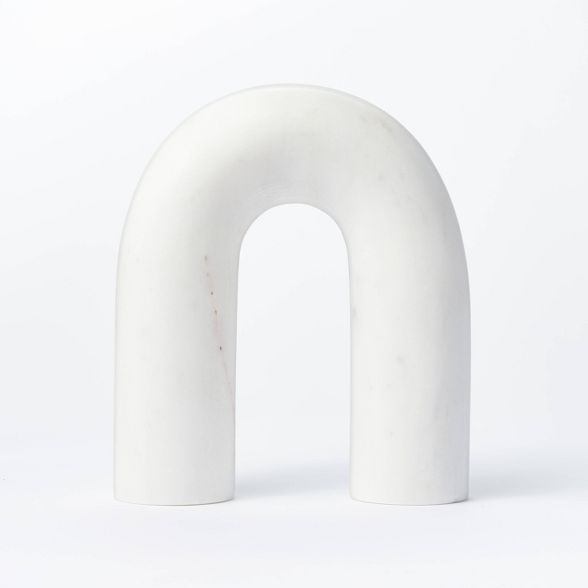 7" x 2" Decorative Marble Arch Figurine White - Threshold™ designed with Studio McGee | Target