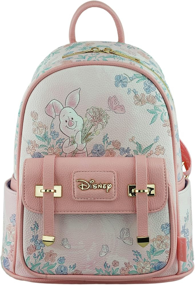 Amazon.com | Wondapop Disney Winnie the Pooh Piglet 11" Vegan Leather Fashion Mini Backpack | Cas... | Amazon (US)
