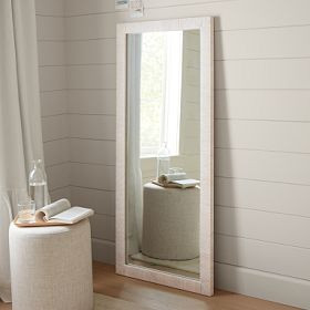 Coastal Rattan Floor Mirror (19"x57") | Pottery Barn Teen