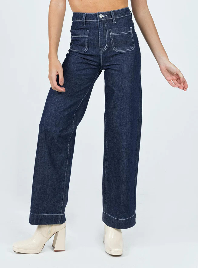 Pioneer Straight Leg Jeans Denim | Princess Polly US