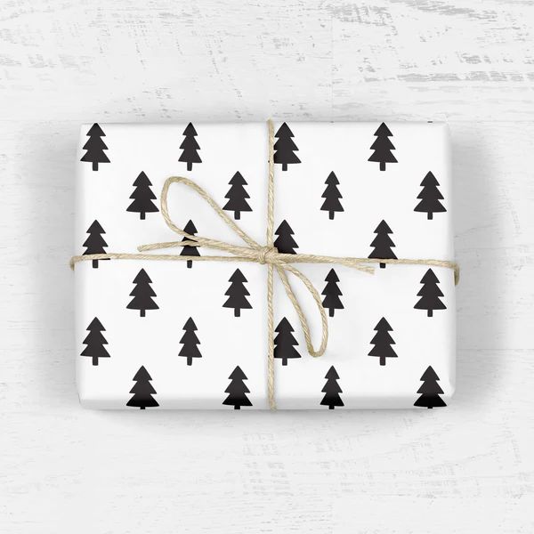 Christmas Trees Gift Wrap - 3 Sheets by MellowWorks | Mochi Kids